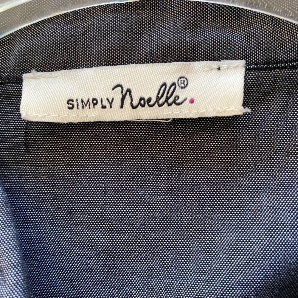 Simple Noelle Gray Women’s Shirt Long Sleeves Size M - Picture 5 of 6